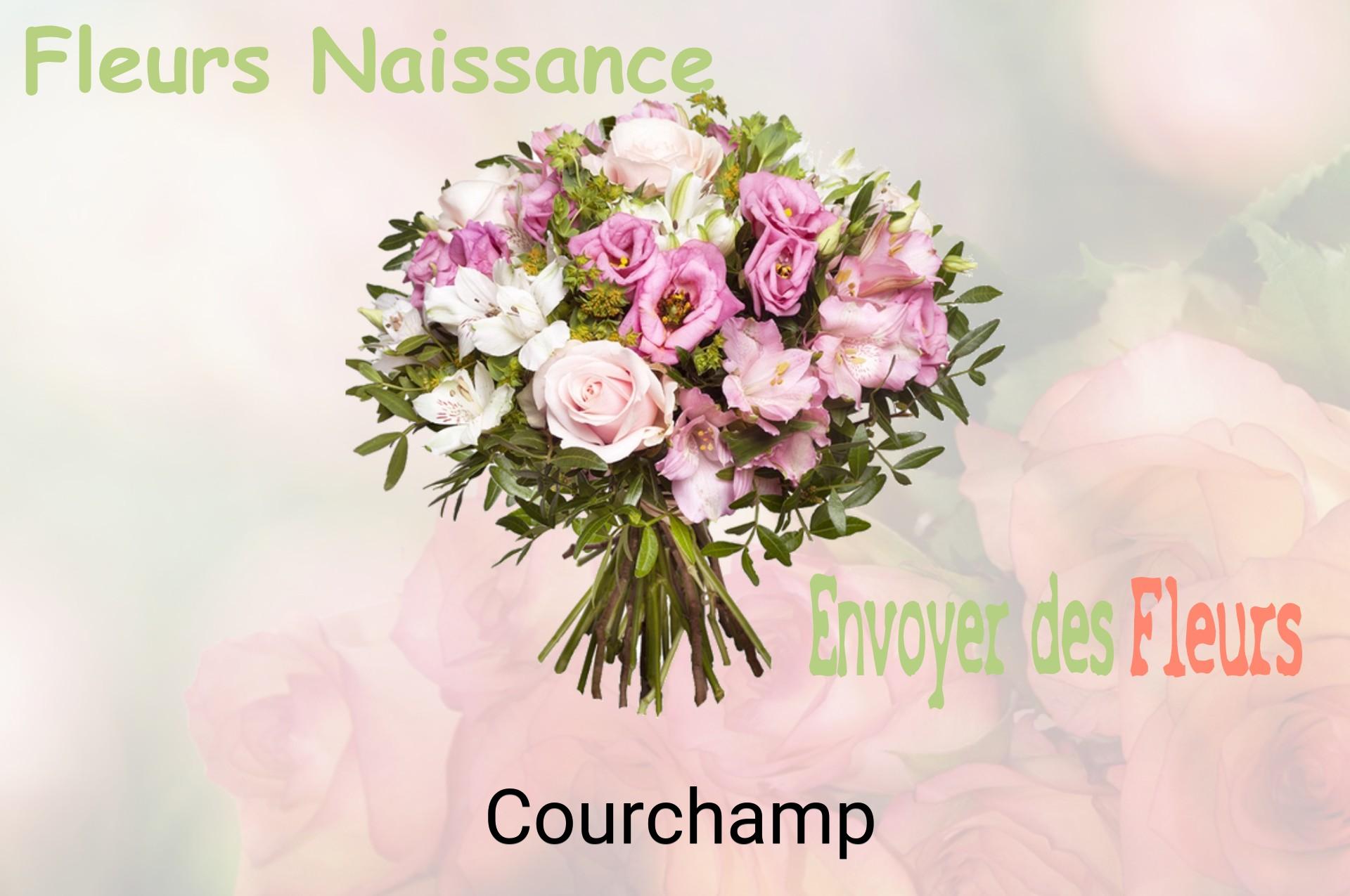 Bouquet de fleurs de naissance livré à Courchamp